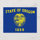 Carte Postale Drapeau de l'Oregon (Devant)
