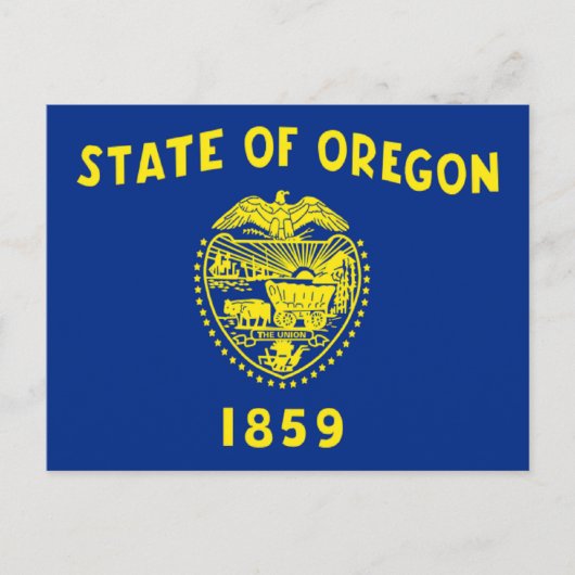 Carte Postale Drapeau de l'Oregon (Devant)