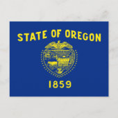 Carte Postale Drapeau de l'Oregon (Devant)