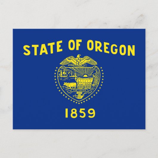 Carte Postale Drapeau de l'Oregon (Devant)