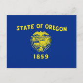 Carte Postale Drapeau de l'Oregon (Devant)
