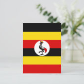 Carte Postale Drapeau de l'Ouganda (Debout devant)