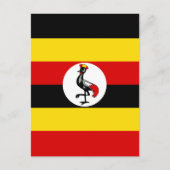 Carte Postale Drapeau de l'Ouganda (Devant)