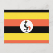 Carte Postale Drapeau de l'Ouganda (Devant)