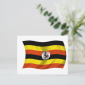 Carte Postale Drapeau de l'Ouganda (Debout devant)