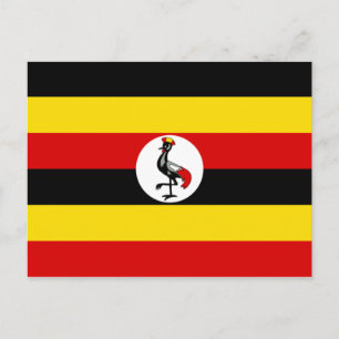 Carte Postale Drapeau de l'Ouganda
