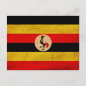 Carte Postale Drapeau de l'Ouganda (Devant)