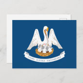 Carte Postale Drapeau de Louisiane (Devant / Derrière)
