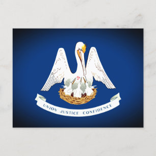 Carte Postale Drapeau de Louisiane