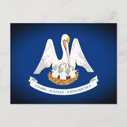 Carte Postale Drapeau de Louisiane (Devant)