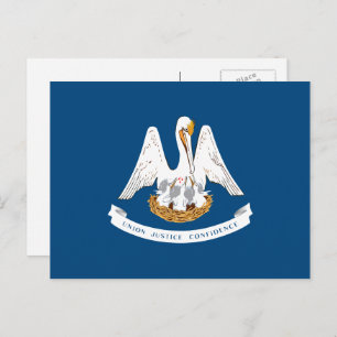 Carte Postale Drapeau de Louisiane, Drapeau de Louisiane
