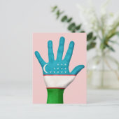 Carte Postale Drapeau de l'Ouzbékistan (Debout devant)