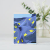 Carte Postale drapeau de l'ue (Debout devant)