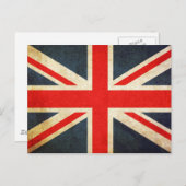 Carte Postale Drapeau de l'Union britannique (Devant / Derrière)