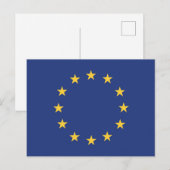 Carte Postale Drapeau de l'Union européenne (Devant / Derrière)