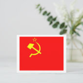 Carte Postale Drapeau de l'URSS (Debout devant)
