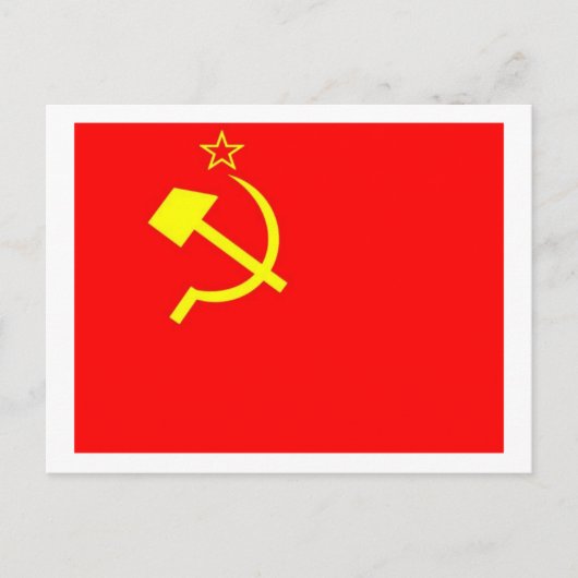 Carte Postale Drapeau de l'URSS (Devant)