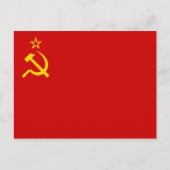 Carte Postale drapeau de l'URSS (Devant)