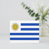 Carte Postale Drapeau de l'Uruguay (Debout devant)