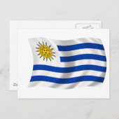 Carte Postale Drapeau de l'Uruguay (Devant / Derrière)