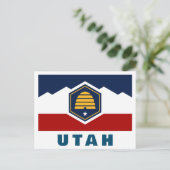 Carte Postale Drapeau de l'Utah (Drapeau de ruche) (Debout devant)