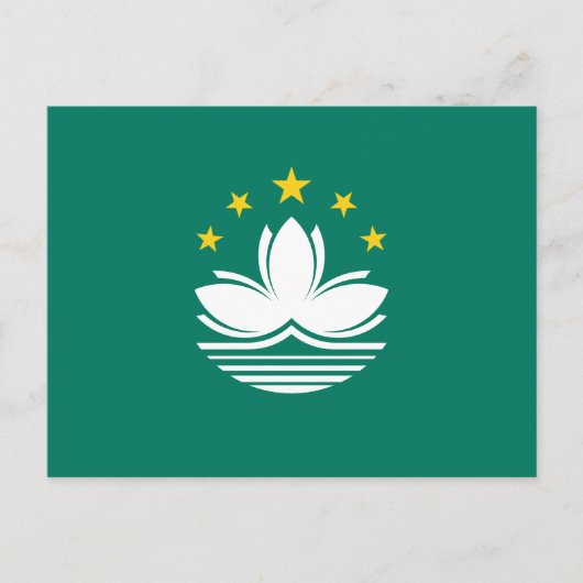 Carte Postale Drapeau de Macao (Devant)