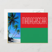 Carte Postale Drapeau de Madagascar (Devant / Derrière)