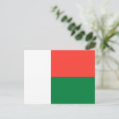 Carte Postale Drapeau de Madagascar (Debout devant)