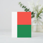 Carte Postale Drapeau de Madagascar (Debout devant)