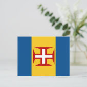 Carte Postale Drapeau de Madère (Debout devant)