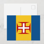 Carte Postale Drapeau de Madère (Devant / Derrière)