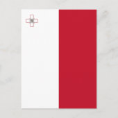 Carte Postale Drapeau de Malte (Devant)