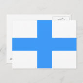 Carte Postale Drapeau de Marseille (Devant / Derrière)