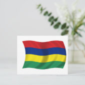 Carte Postale Drapeau de Maurice (Debout devant)