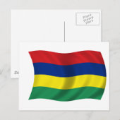 Carte Postale Drapeau de Maurice (Devant / Derrière)