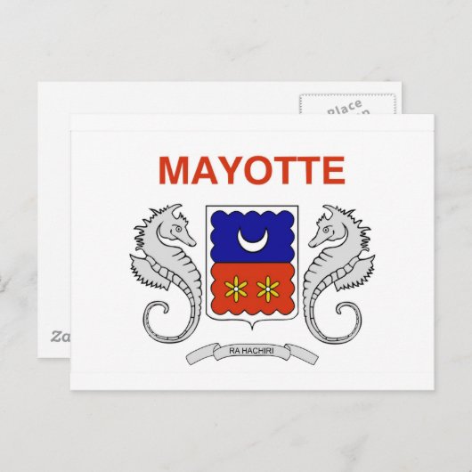 Carte Postale Drapeau de Mayotte (Devant / Derrière)