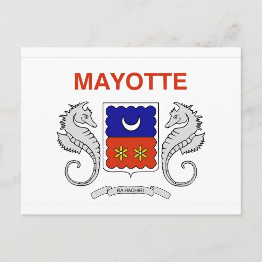 Carte Postale Drapeau de Mayotte (Devant)