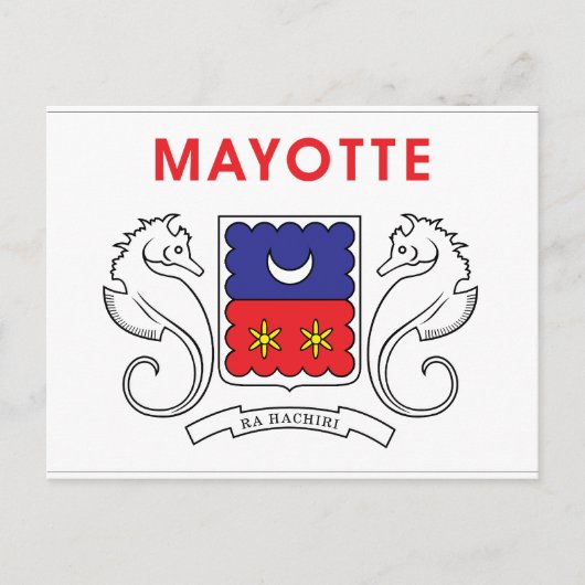 Carte Postale Drapeau de Mayotte (Devant)