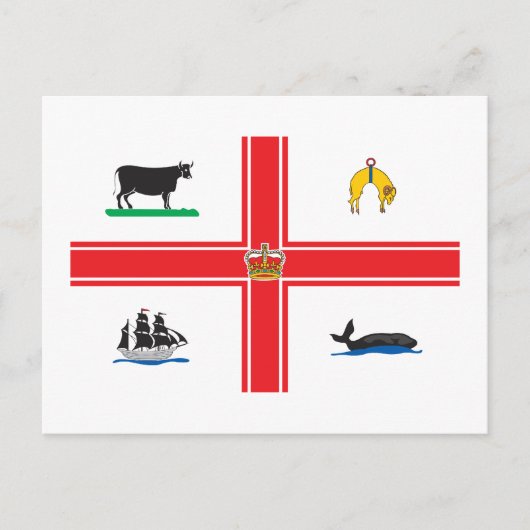 Carte Postale Drapeau de Melbourne (Devant)