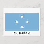 Carte Postale Drapeau de Micronésie (Devant)