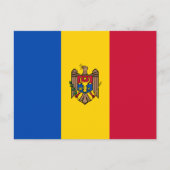 Carte Postale Drapeau de Moldova (Devant)