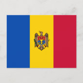 Carte Postale Drapeau de Moldova (Devant)