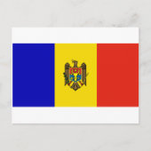 Carte Postale Drapeau de Moldova (Devant)
