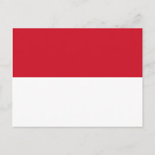 Carte Postale Drapeau de Monaco
