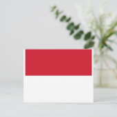 Carte Postale Drapeau de Monaco - Drapeau de Monaco (Debout devant)