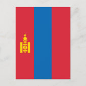 Carte Postale Drapeau de Mongolie (Devant)