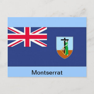 Carte Postale Drapeau de Montserrat
