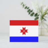 Carte Postale Drapeau de Mordovie (Debout devant)