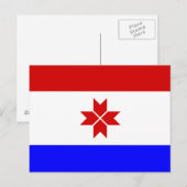 Carte Postale Drapeau de Mordovie (Devant / Derrière)