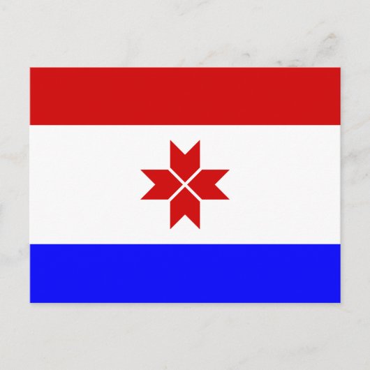 Carte Postale Drapeau de Mordovie (Devant)